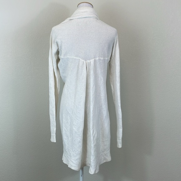 Lilly Putlizer ivory long sleeve open cardigan size medium - Picture 3 of 7